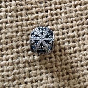 Pandora crystal snowflake charm